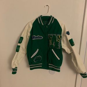 Green W Griffith Varsity Jackets